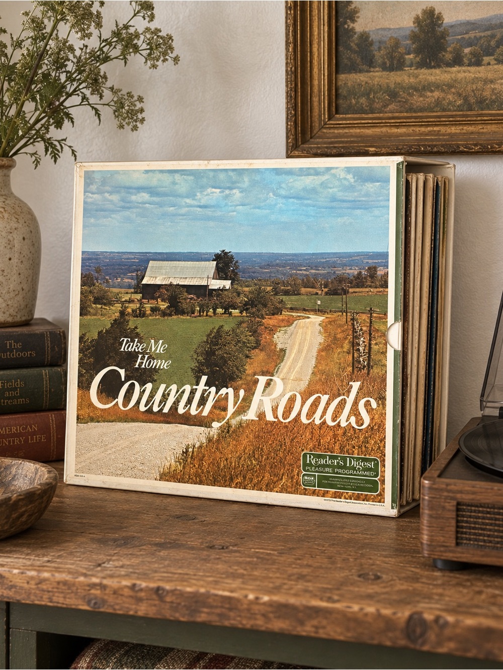 Vintage Country Roads Vinyl Record Pack